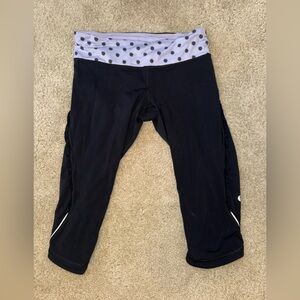 Lululemon Purple/Black Crop Legging